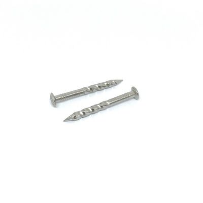 Gwoździe z łbem owalnym w kratkę SUS304 Twist Shank Rozmiar 3,75X42MM